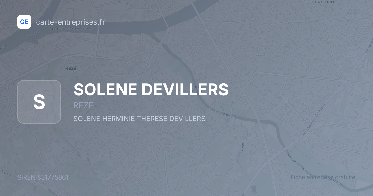 SOLENE DEVILLERS — 831775861 — fiche entreprise
