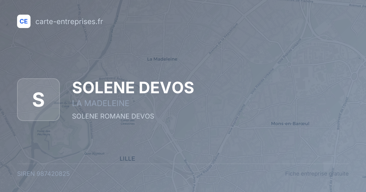 SOLENE DEVOS — 987420825 — fiche entreprise