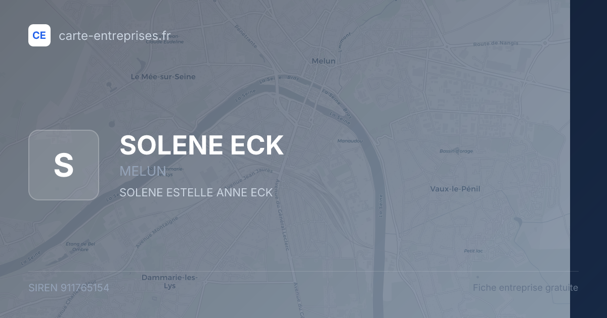 SOLENE ECK — 911765154 — fiche entreprise