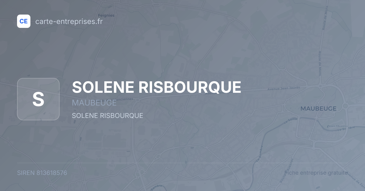 SOLENE RISBOURQUE — 813618576 — fiche entreprise