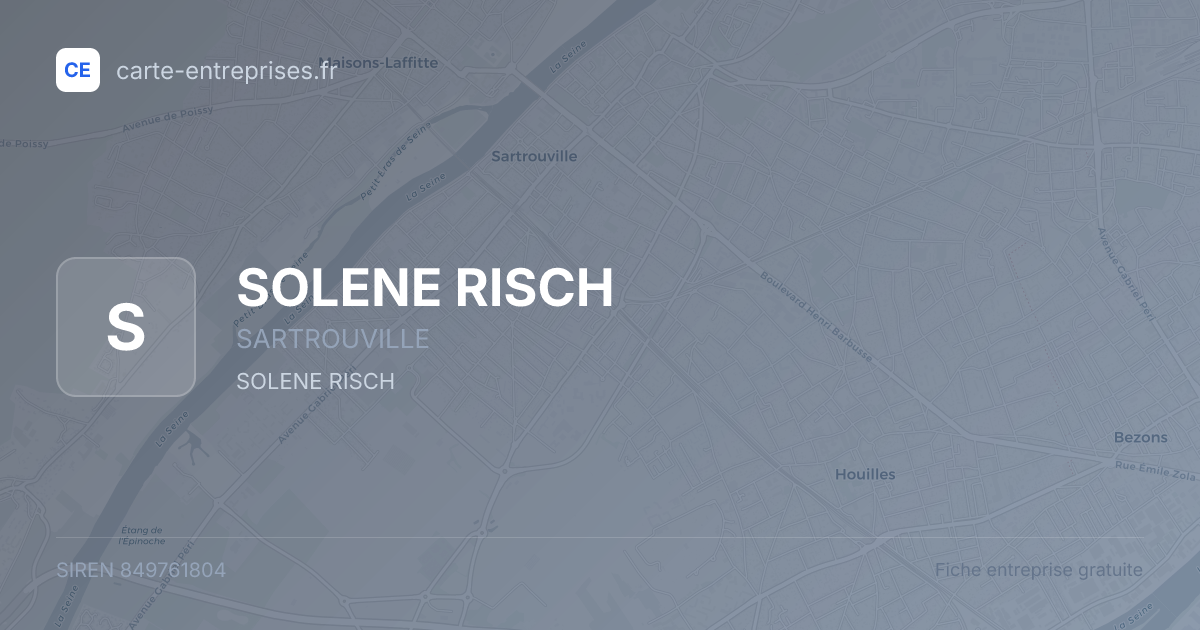 SOLENE RISCH — 849761804 — fiche entreprise