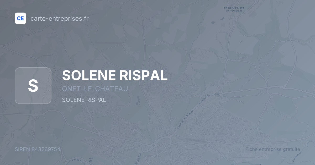 SOLENE RISPAL — 843269754 — fiche entreprise