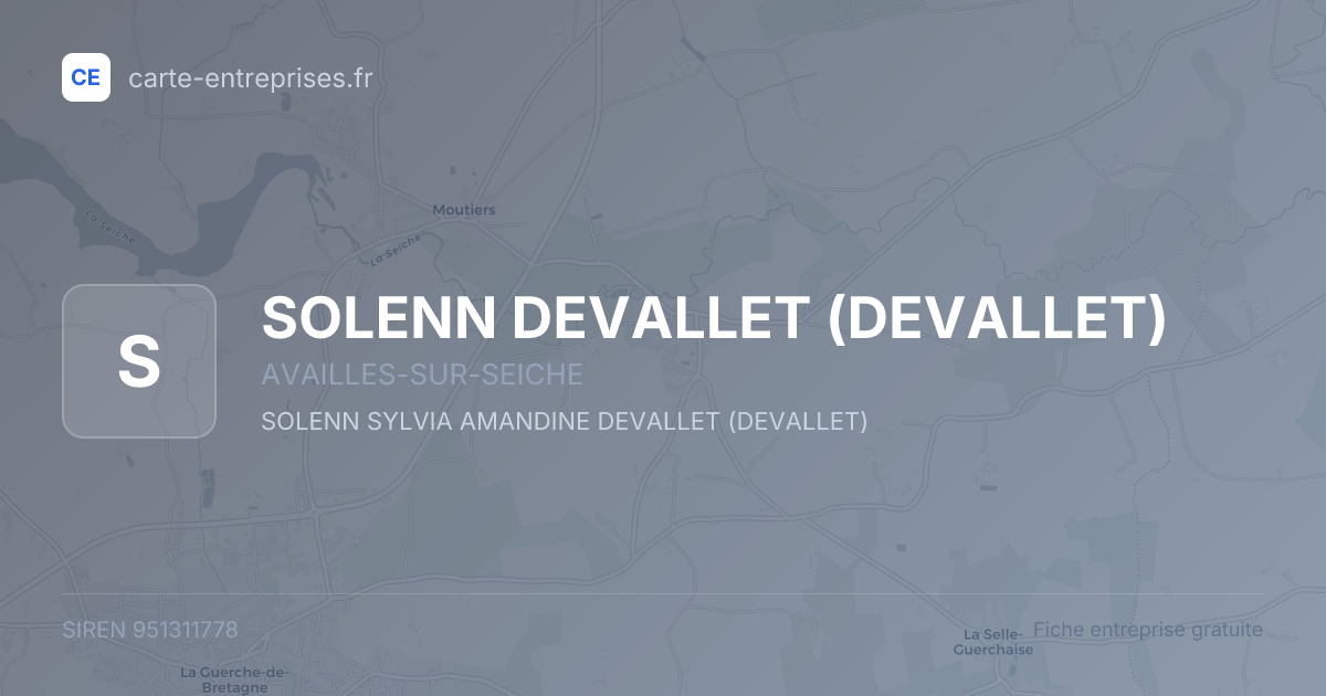SOLENN DEVALLET (DEVALLET) — 951311778 — fiche entreprise