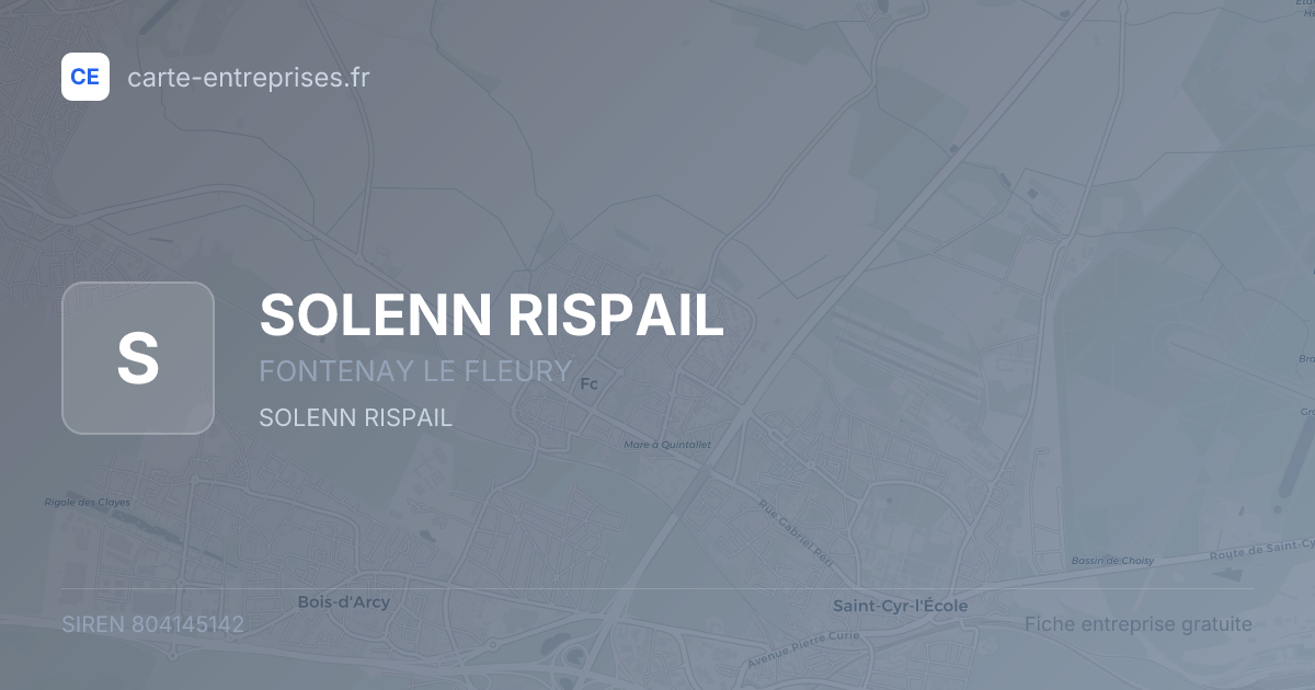 SOLENN RISPAIL — 804145142 — fiche entreprise