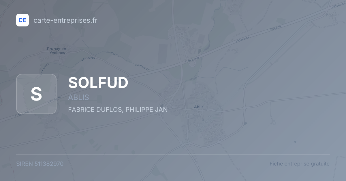 SOLFUD — 511382970 — fiche entreprise