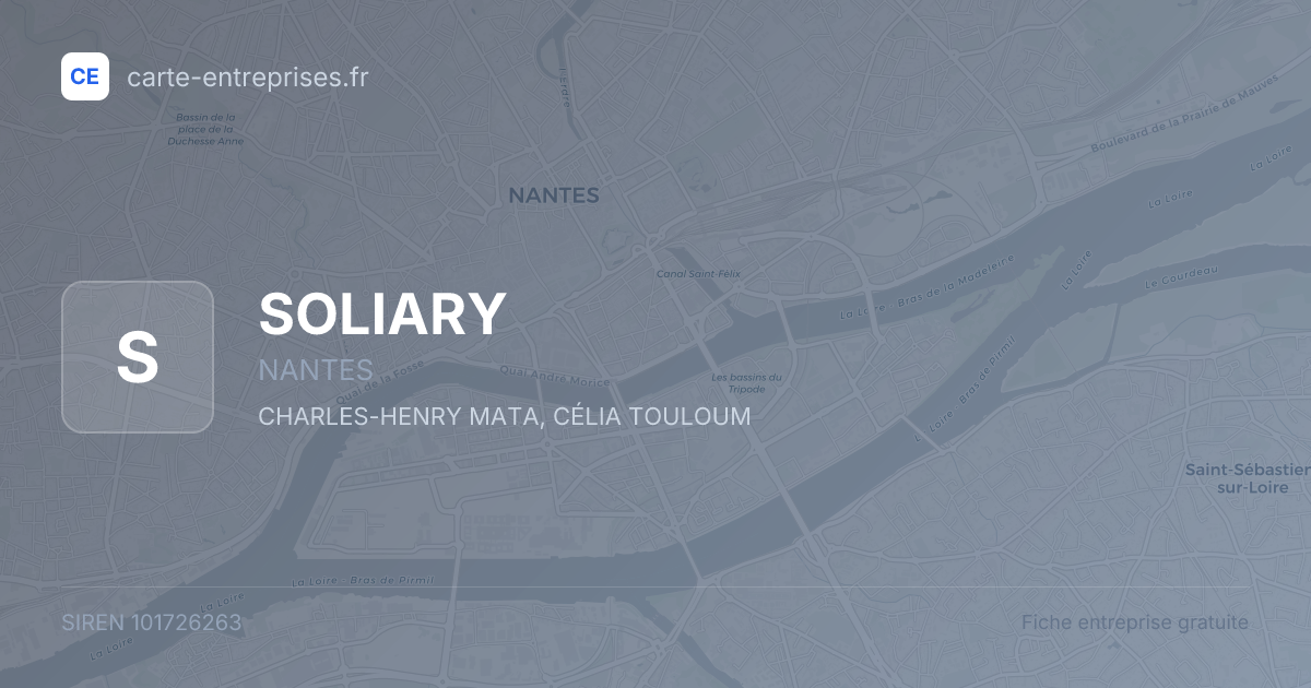 SOLIARY — 101726263 — fiche entreprise