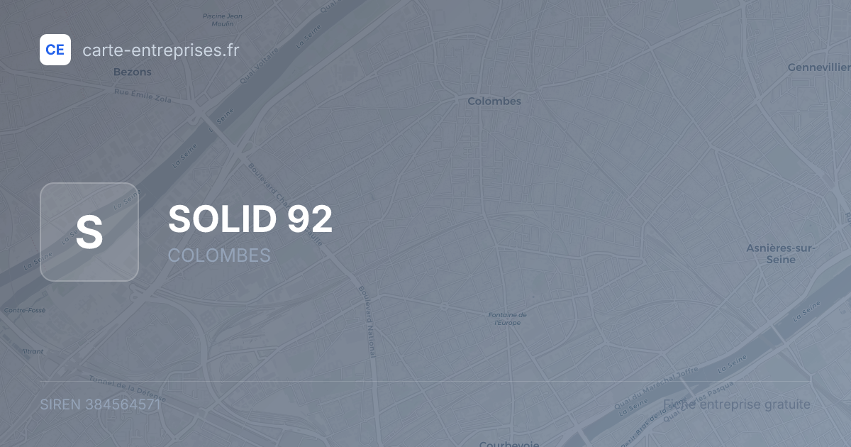 SOLID 92 — 384564571 — fiche entreprise