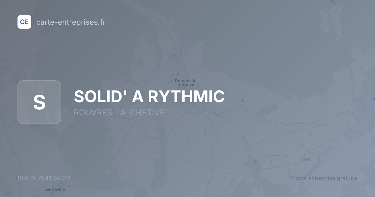 SOLID' A RYTHMIC — 794139832 — fiche entreprise