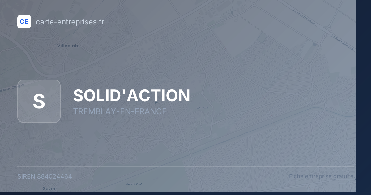 SOLID'ACTION — 884024464 — fiche entreprise