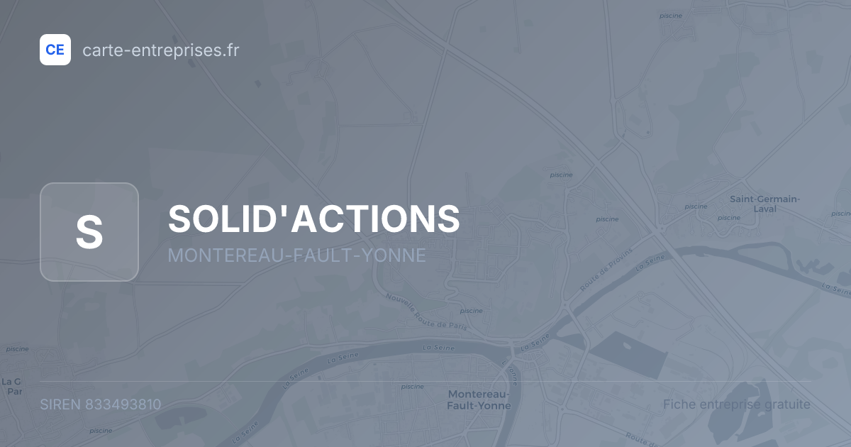 SOLID'ACTIONS — 833493810 — fiche entreprise