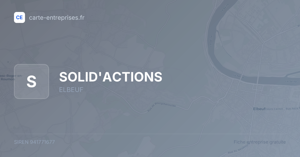 SOLID'ACTIONS — 941771677 — fiche entreprise