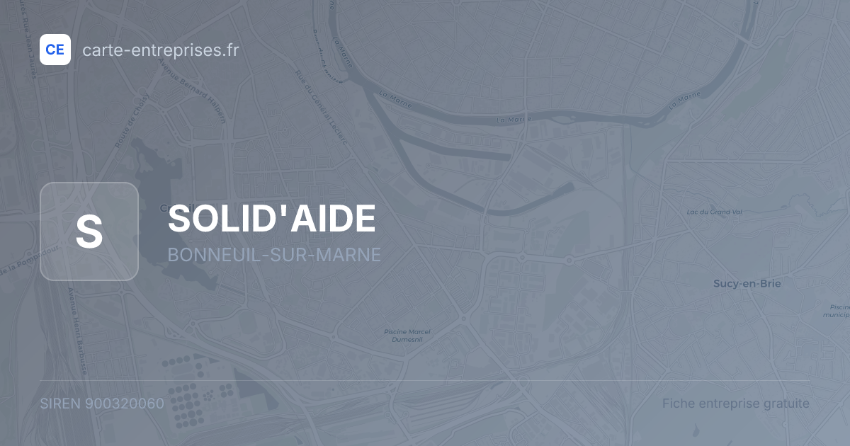 SOLID'AIDE — 900320060 — fiche entreprise