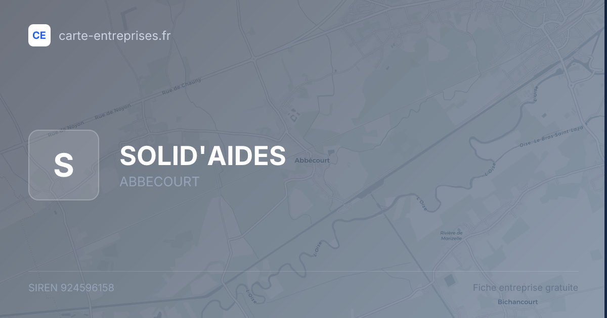 SOLID'AIDES — 924596158 — fiche entreprise