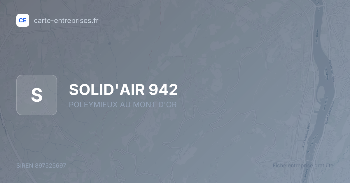 SOLID'AIR 942 — 897525697 — fiche entreprise