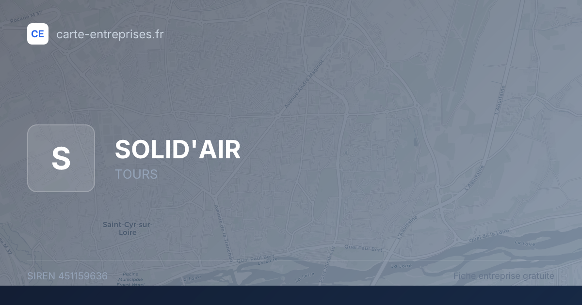 SOLID'AIR — 451159636 — fiche entreprise