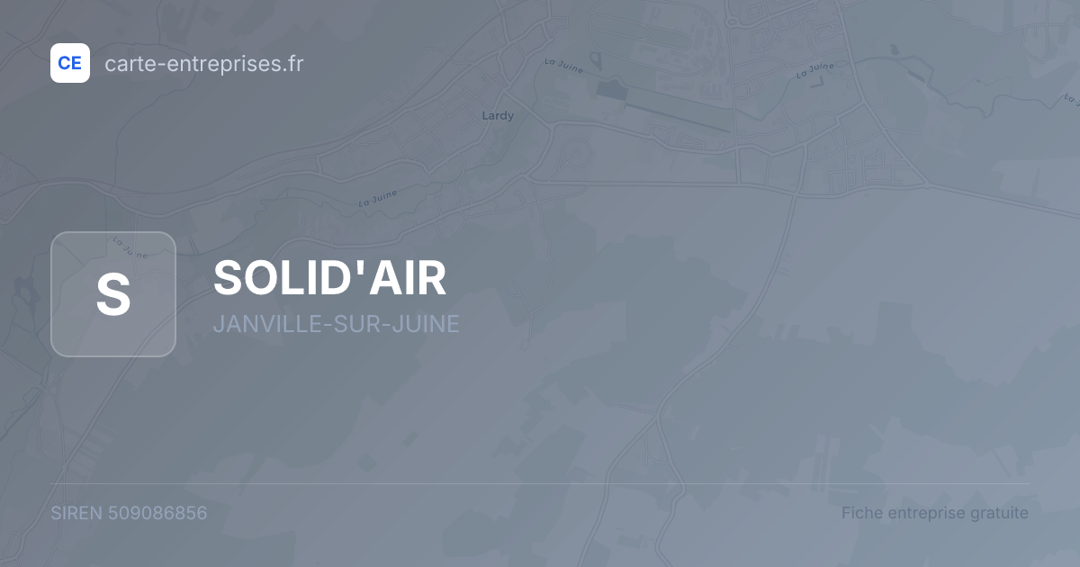 SOLID'AIR — 509086856 — fiche entreprise