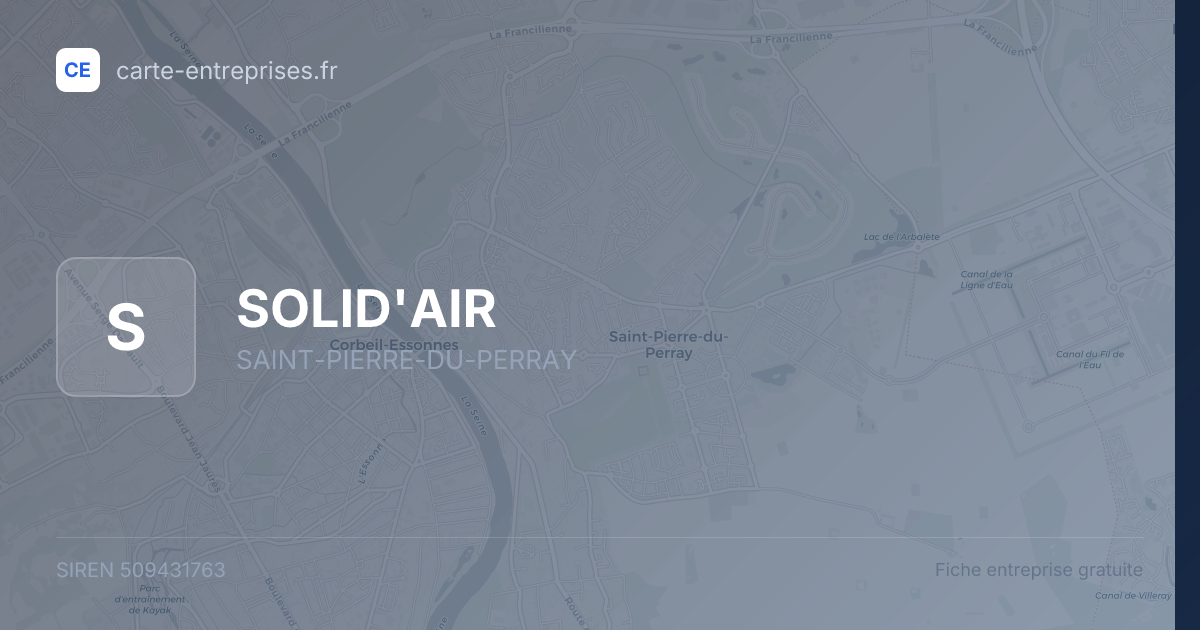 SOLID'AIR — 509431763 — fiche entreprise