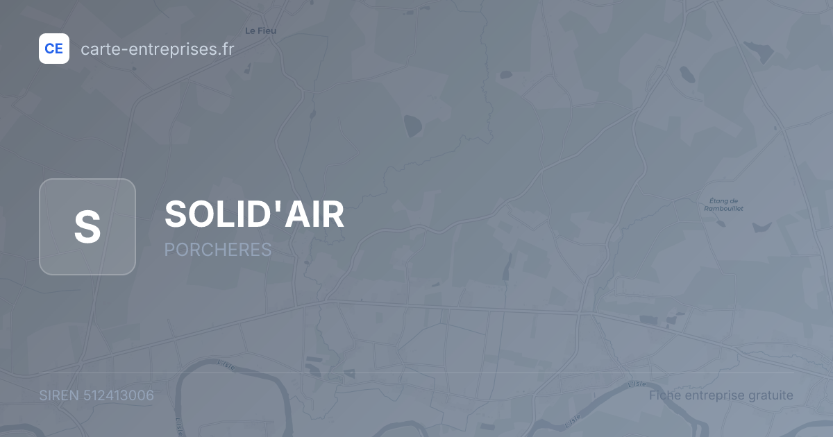 SOLID'AIR — 512413006 — fiche entreprise