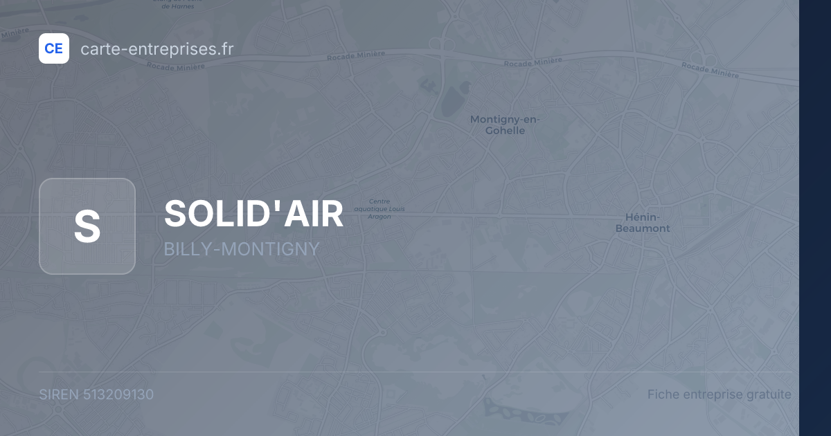 SOLID'AIR — 513209130 — fiche entreprise
