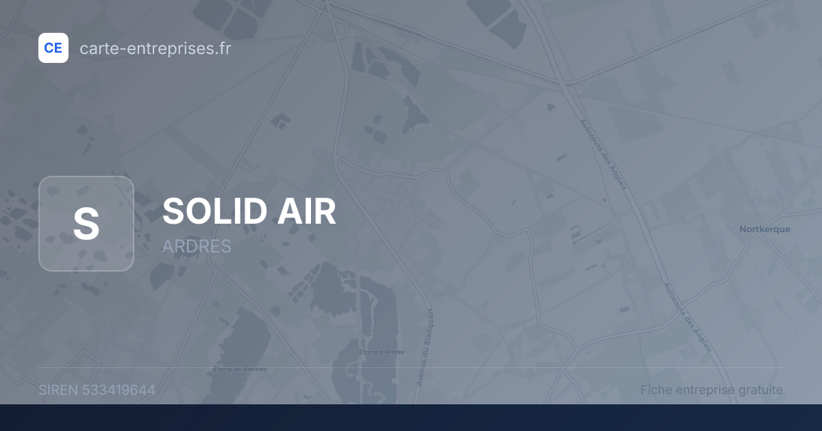 SOLID AIR — 533419644 — fiche entreprise