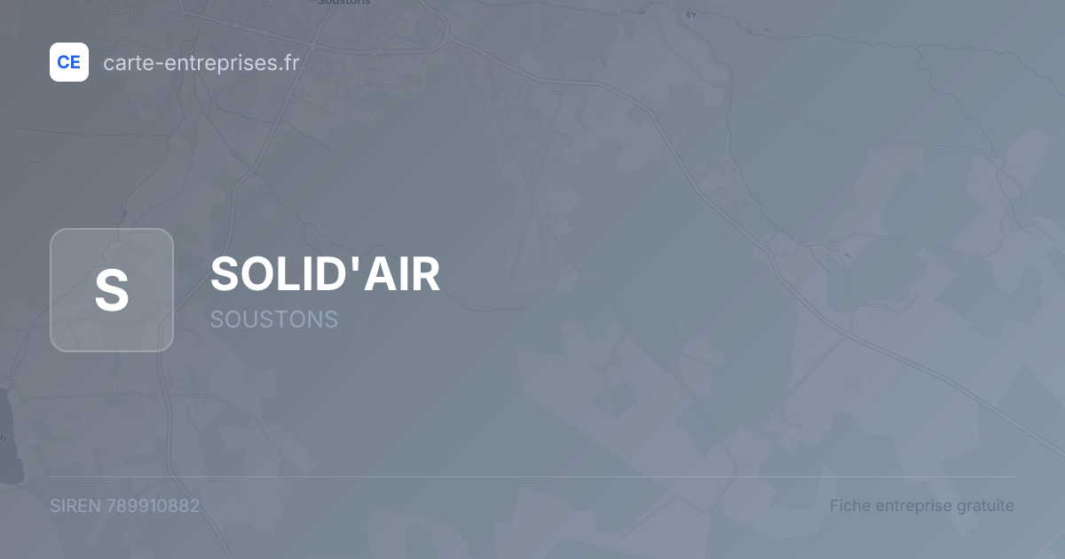 SOLID'AIR — 789910882 — fiche entreprise