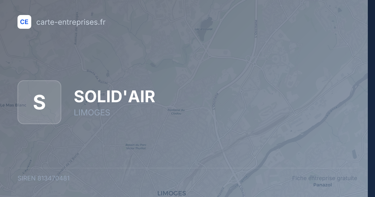 SOLID'AIR — 813470481 — fiche entreprise