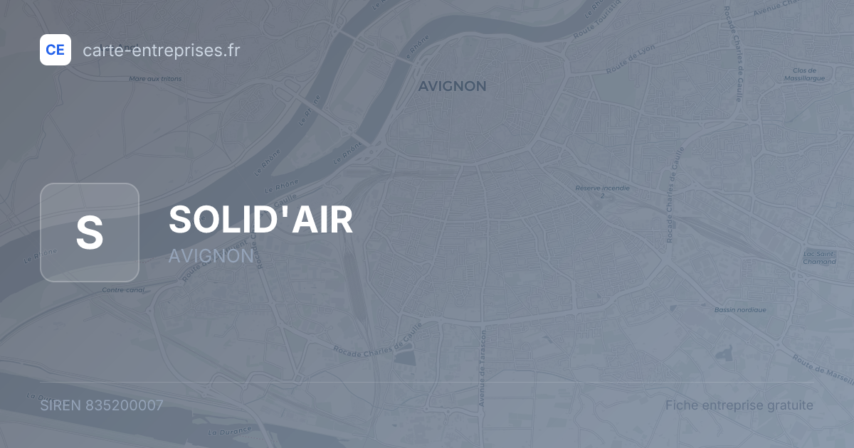 SOLID'AIR — 835200007 — fiche entreprise