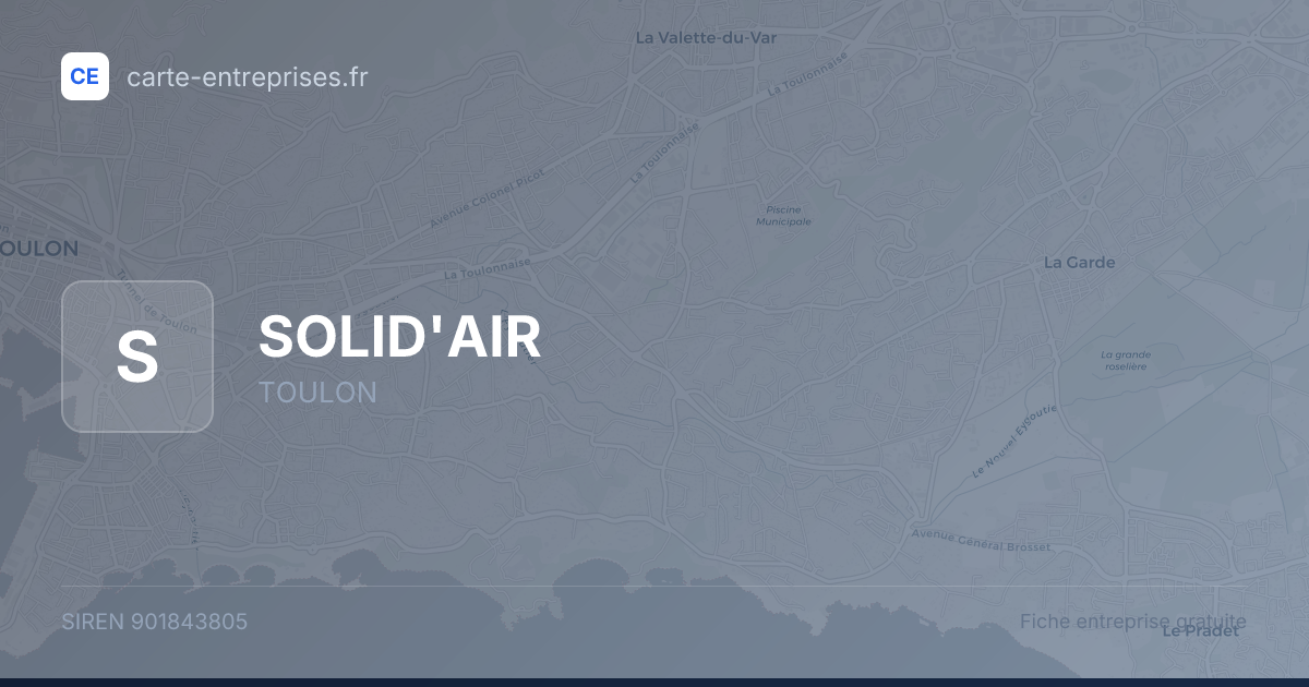 SOLID'AIR — 901843805 — fiche entreprise