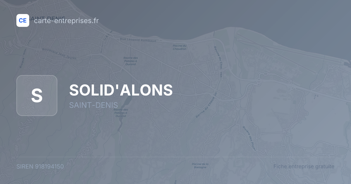 SOLID'ALONS — 918194150 — fiche entreprise