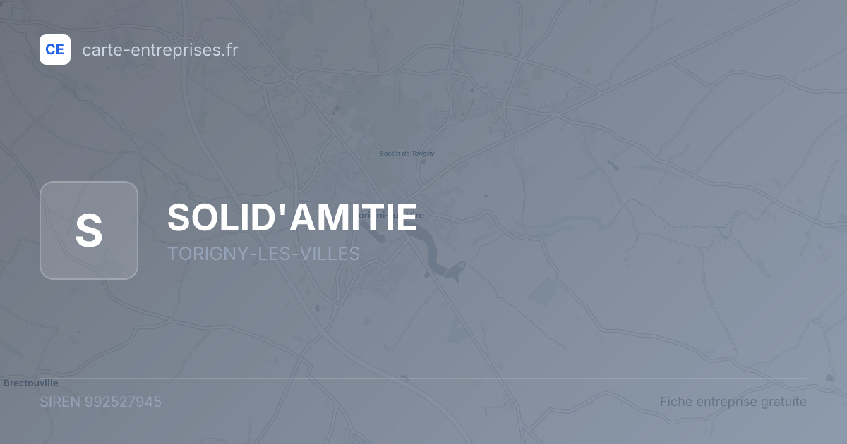 SOLID'AMITIE — 992527945 — fiche entreprise