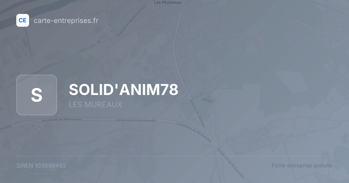 SOLID'ANIM78 — 103699492 — fiche entreprise