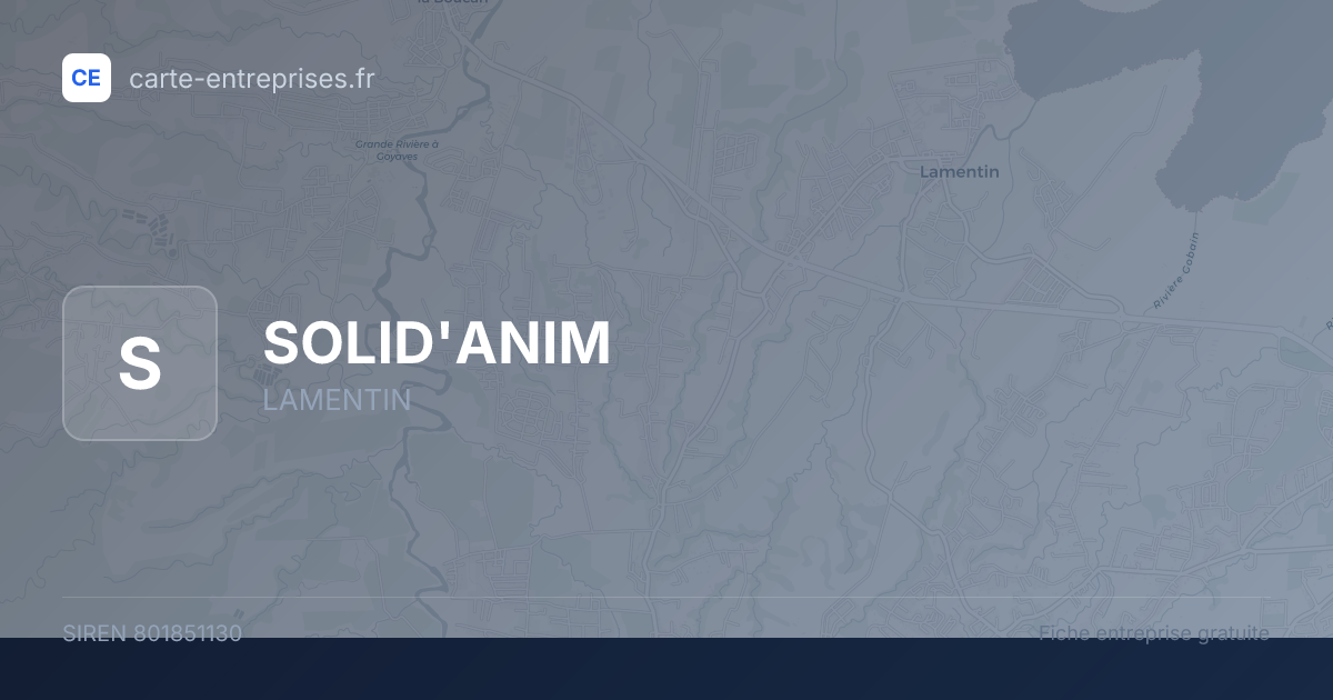 SOLID'ANIM — 801851130 — fiche entreprise