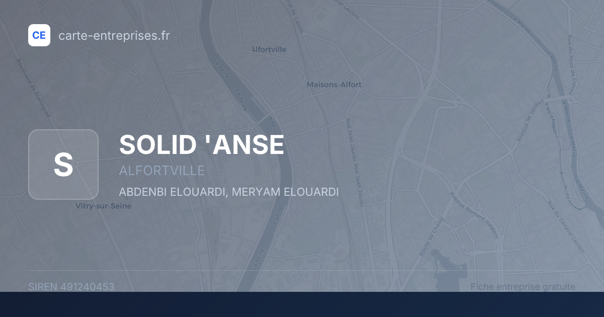 SOLID 'ANSE — 491240453 — fiche entreprise