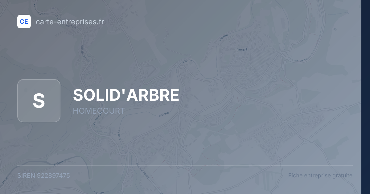 SOLID'ARBRE — 922897475 — fiche entreprise