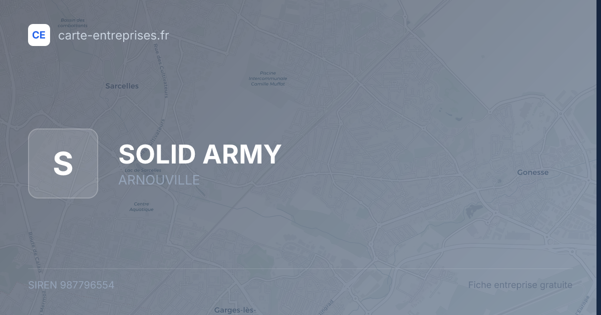 SOLID ARMY — 987796554 — fiche entreprise
