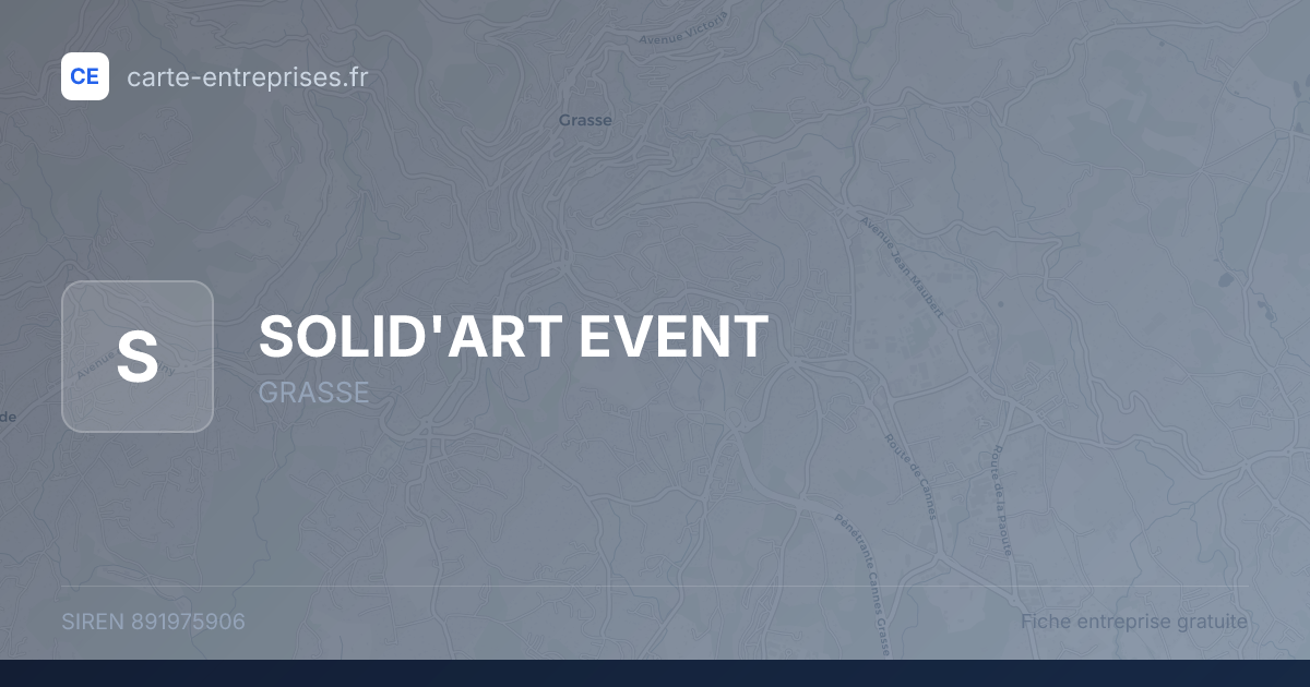 SOLID'ART EVENT — 891975906 — fiche entreprise