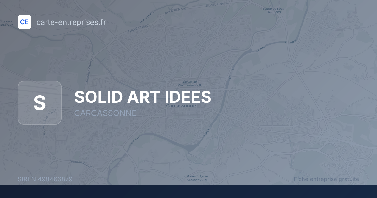 SOLID ART IDEES — 498466879 — fiche entreprise