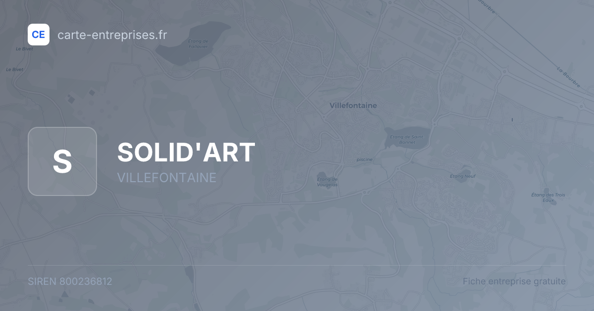 SOLID'ART — 800236812 — fiche entreprise
