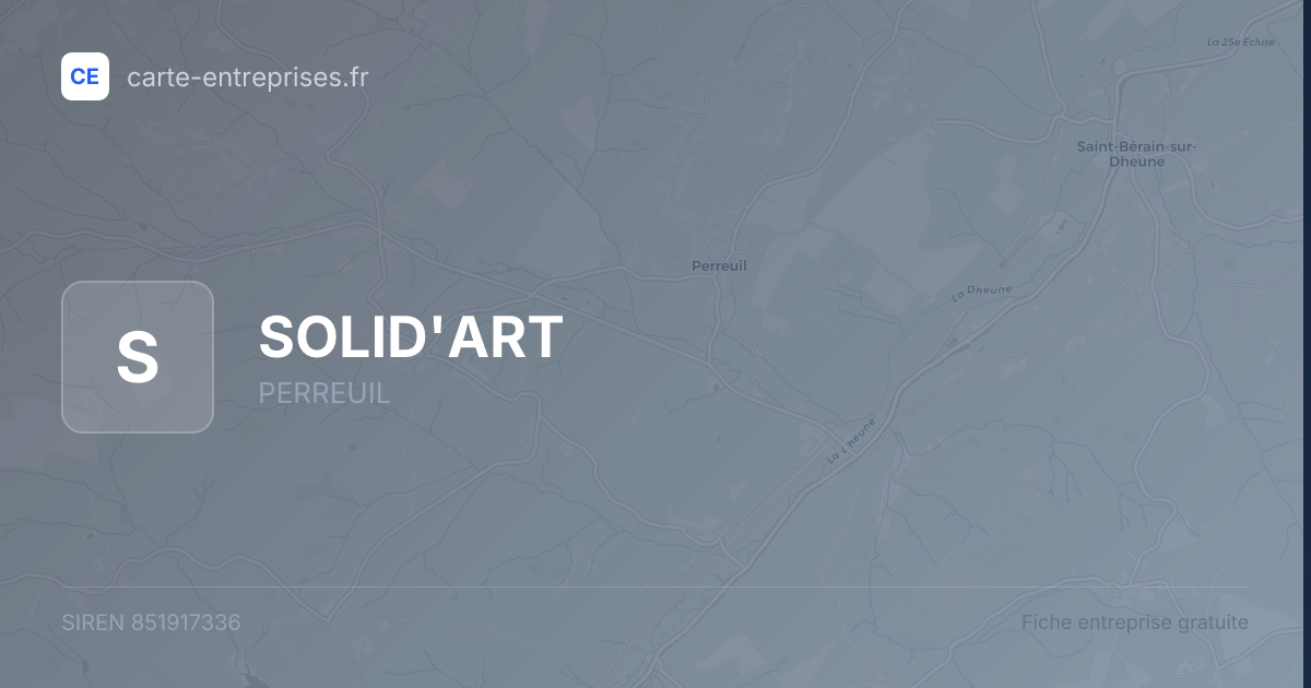 SOLID'ART — 851917336 — fiche entreprise