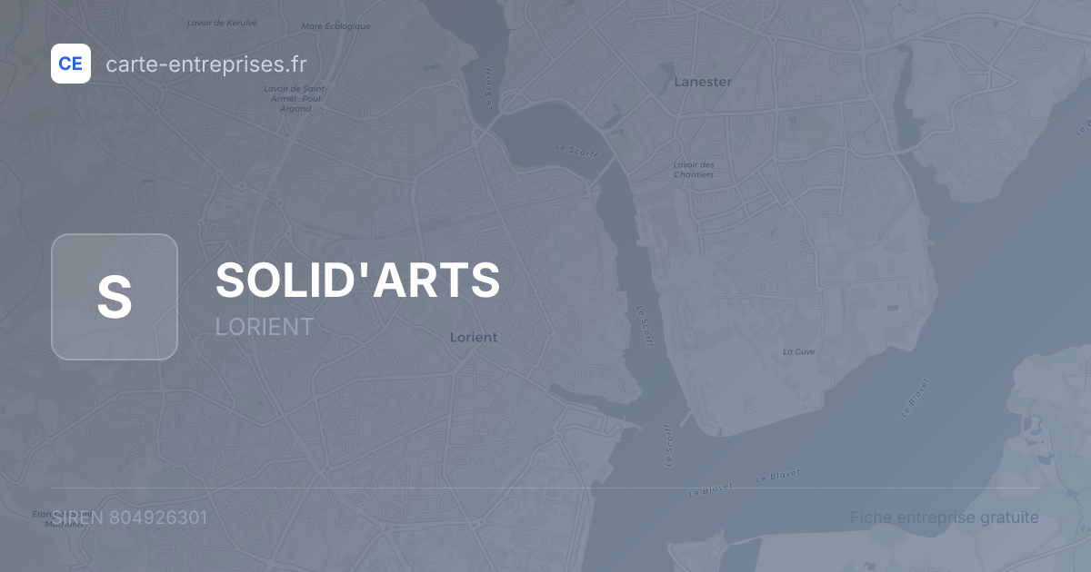 SOLID'ARTS — 804926301 — fiche entreprise