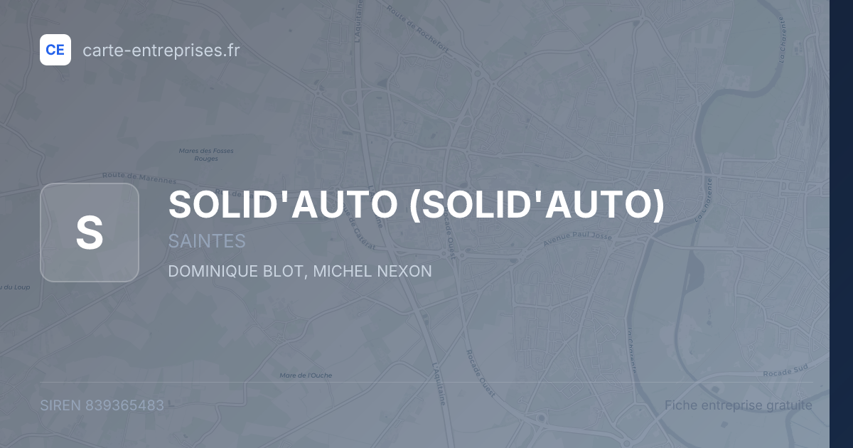 SOLID'AUTO — 839365483 — fiche entreprise