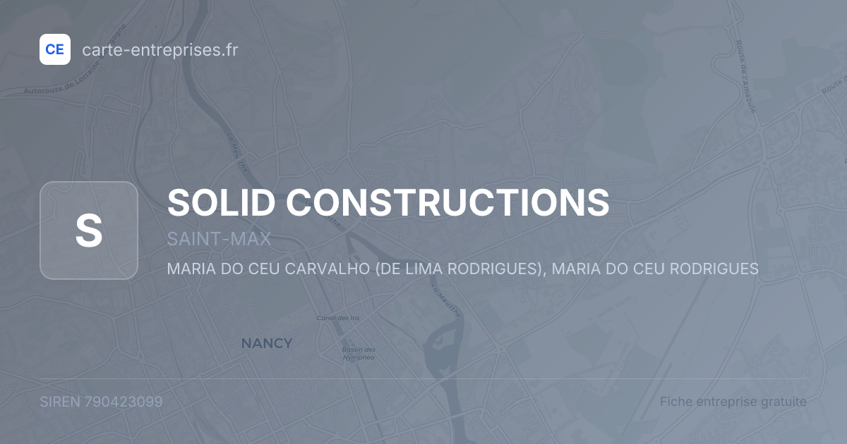 SOLID CONSTRUCTIONS — 790423099 — fiche entreprise
