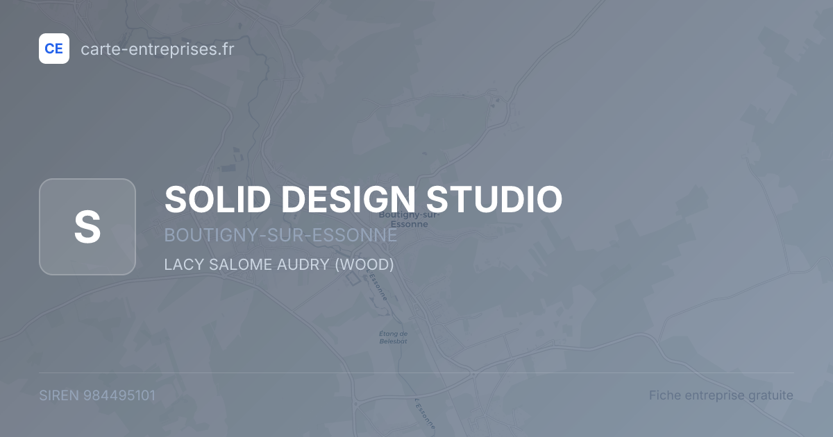 SOLID DESIGN STUDIO — 984495101 — fiche entreprise