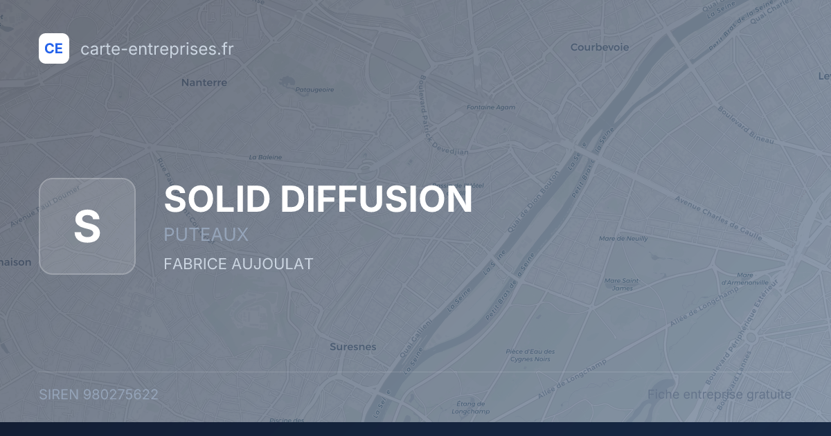 SOLID DIFFUSION — 980275622 — fiche entreprise