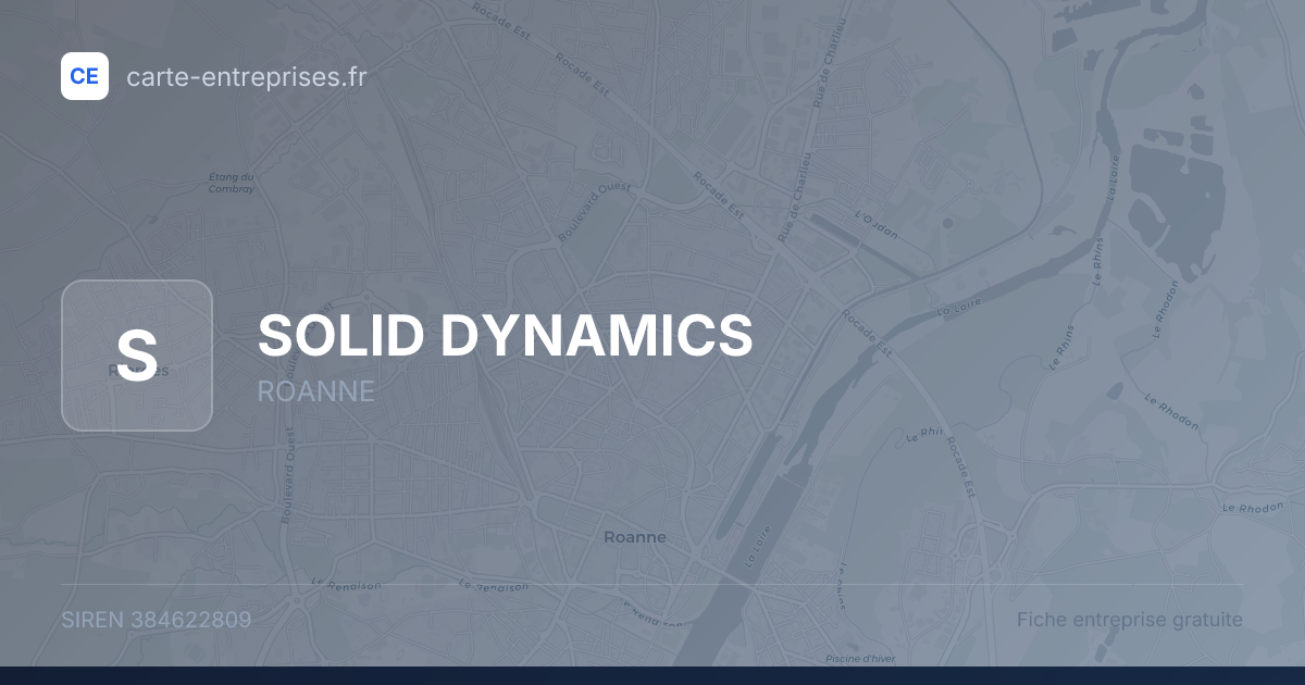 SOLID DYNAMICS — 384622809 — fiche entreprise
