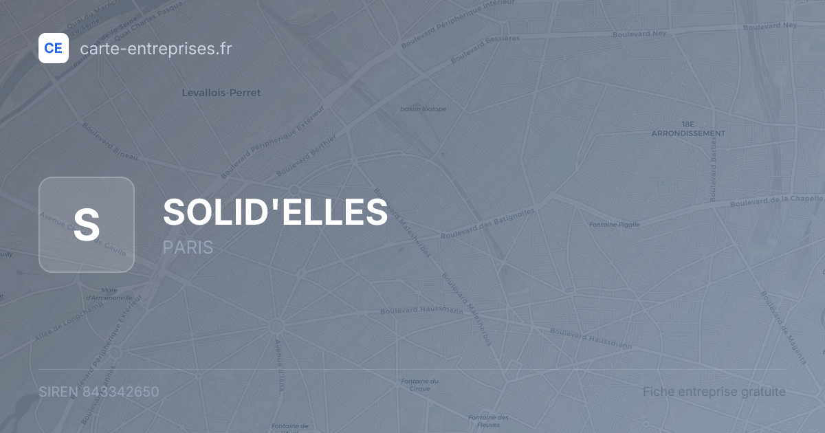 SOLID'ELLES — 843342650 — fiche entreprise
