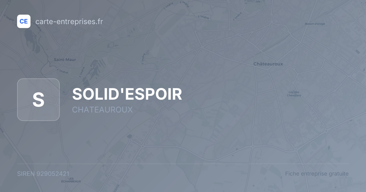 SOLID'ESPOIR — 929052421 — fiche entreprise