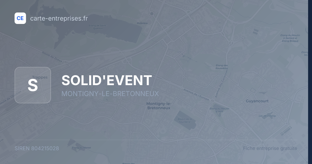 SOLID'EVENT — 804215028 — fiche entreprise
