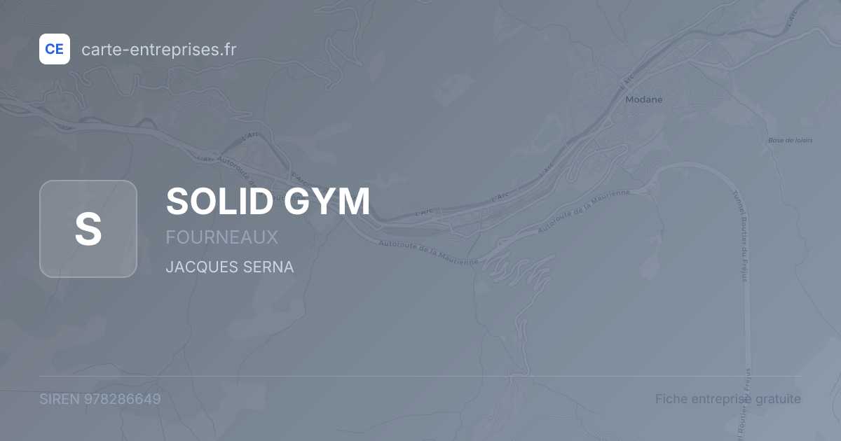 SOLID GYM — 978286649 — fiche entreprise