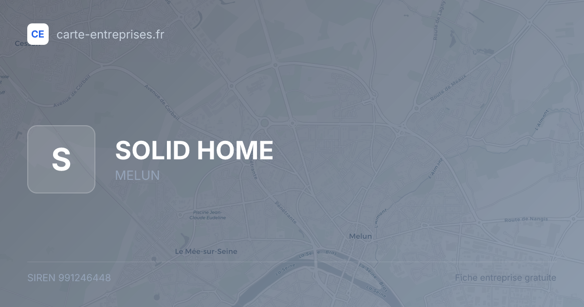 SOLID HOME — 991246448 — fiche entreprise